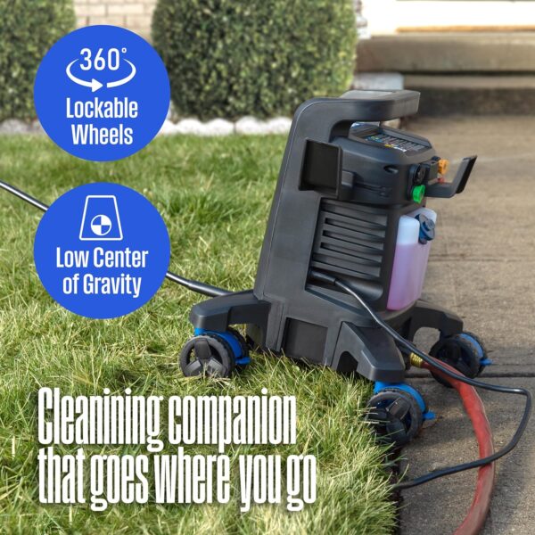 Westinghouse ePX3100 Electric Pressure Washer, 2300 Max PSI 1.76 Max GPM with Anti-Tipping Technology, Onboard Soap Tank, Pro-Style Steel Wand, 5-Nozzle Set + 12 Inch 2500 Max PSI Surface Cleaner - Image 4